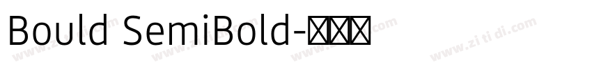 Bould SemiBold字体转换